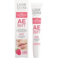 Librederm Aevit Vitamin Care Lip Gel - Гель увлажняющий для губ с соком малины, 20 мл белита гель концентрат для рук и локтей ультраувлажнение ultra hand care 100