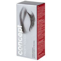 Фото Concept Eyelashes And Eyebrows Color Cream - Крем-краска для бровей и ресниц, Графит, 30+20 мл