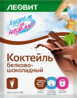 Леовит - Коктейль белково-шоколадный,  40 г рационика диет коктейль шоколад банка 350г