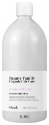 Фото Nook Beauty Family Organic Hair Care Crema Suprema Romice & Dattero - Восстанавливающий крем - кондиционер для химически обработанных волос, 1000 мл