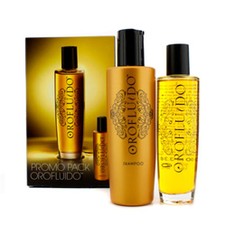 Фото Набор для блеска волос Orofluido Promo Pack: Эликсир для волос + Шампунь для волос (Orofluido Beauty Elixir+Orofluido Shampoo) 100 мл+200 мл