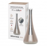 Gezatone m810 - Вибромассажер для лица с ионофорезом и LED терапией, 1 шт оборудование для дарсонвальной терапии gezatone 5 насадок розовый