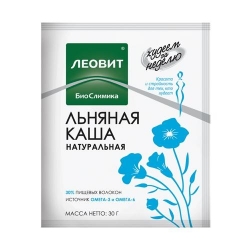 Фото Леовит - Каша натуральная льняная, 30 г