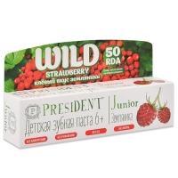 President Junior - Детская зубная паста  со вкусом земляники, 50  мл