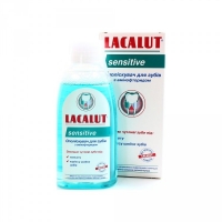 Lacalut - Антибактериальный ополаскиватель для полости рта Sensitive, 500 мл альденте кэа дентал эксперт ополаскиватель для полости рта антисептик 200 мл
