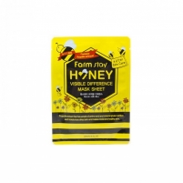 Фото FarmStay Visible Difference Mask Sheet Honey - Маска тканевая с медом и прополисом, 23 мл