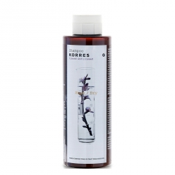Фото Korres Shampoo Almond & Linseed - Шампунь для сухих и поврежденных волос с миндалем и семенами льна, 250 мл