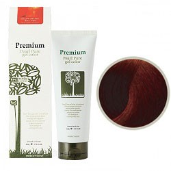 Фото Gain Cosmetics Haken Premium Pearll Pure Gel Color-Cacao Dark Brown - Маникюр для волос, тон темно-коричневый, 220 г