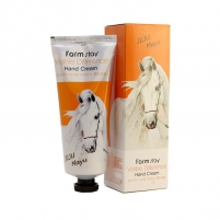 Фото FarmStay Visible Difference Hand Cream Horse Oil - Крем для рук с лошадиным маслом для сухой кожи, 100 г