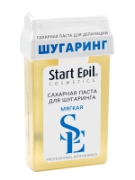 Aravia Professional Start Epil - Паста сахарная для депиляции в картридже Мягкая, 100 г. aravia паста для шугаринга мягкая в картридже start epil 100 г