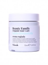 Фото Nook Beauty Family Organic Hair Care Crema Rugiada Basilico & Mandorla - Крем - кондиционер для сухих и тусклых волос, 75 мл