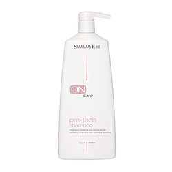 Фото Selective On Care Tech Pre-Tech Shampoo - Хелатирующий шампунь для подготовки волос к химической обработке, 750 мл