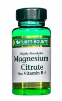 Nature's Bounty - Цитрат Магния с витамином В-6 60 таблеток магний nature s bounty нэйчес баунти таблетки 500мг 100шт