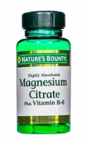 Фото Nature's Bounty - Цитрат Магния с витамином В-6 60 таблеток