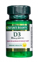 Nature's Bounty - Витамин D3 400 МЕ 100 таблеток