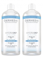 Dermedic Hydrain3 - Мицеллярная вода H2O Дуопак, 500 мл*2 - фото 1