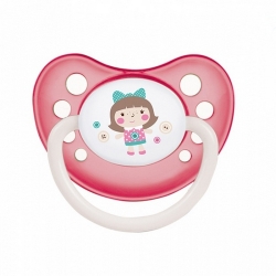 Фото Canpol Toys - Пустышка анатомическая силиконовая, 6-18 месяцев, розовая