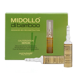 Фото Alfaparf Midollo Di Bamboo Cauterization Serum - Серум, восстанавливающий структуру волос в ампулах 6*13 мл
