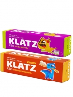 Klatz KIDS - Набор зубная пасты (Тутти-фрутти, 40 мл + Утренняя карамель, 40 мл), 1шт