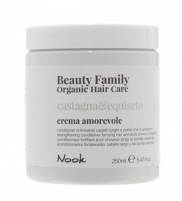 Фото Nook Beauty Family Organic Hair Care Crema Amorevole Castagna & Equiseto - Крем - кондиционер для ломких и секущихся волос, 250 мл