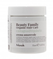 Nook Beauty Family Organic Hair Care Crema Amorevole Castagna &amp; Equiseto - Крем - кондиционер для ломких и секущихся волос, 75 мл