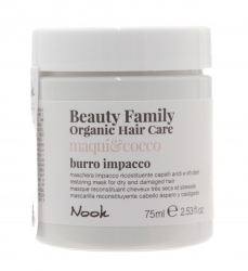 Фото Nook - Восстанавливающая маска для сухих и поврежденных волос Burro Impacco Maqui&Cocco, 75 мл