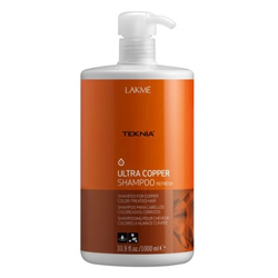 Фото Lakme Teknia Ultra copper shampoo - Шампунь для поддержания оттенка окрашенных волос "Медный" 1000 мл