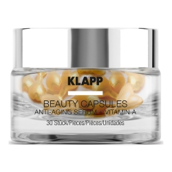 Фото Klapp Beauty Capsules Anti-Aging Serum + Vitamin A - Kапсулы для лица, 30 шт