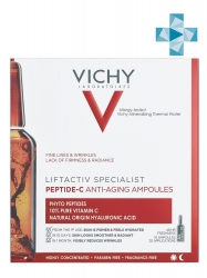 Фото Vichy Liftactiv - Концентрированная антивозрастная сыворотка в ампулах Specialist Peptide-C, 1,8 мл Х 10 шт
