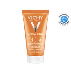 Фото Солнцезащитная матирующая эмульсия Dry Touch для жирной кожи лица SPF 50, 50 мл