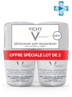 Vichy - Дуопак Дезодорант 48 ч для чувствительной кожи 50 мл х 2 шт. дезодорант шариковый анти стресс 72ч vichy виши 50мл