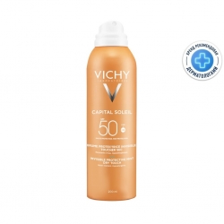 Фото Солнцезащитный увлажняющий спрей-вуаль SPF 50, 200 мл