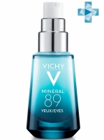 Vichy Mineral 89 - Восстанавливающий и укрепляющий уход для кожи вокруг глаз, 15 мл vichy mineral 89 гель сыворотка для кожи подверженной агрессивным внешним воздействиям