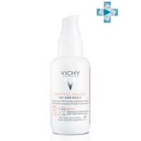 Vichy - Невесомый солнцезащитный флюид для лица против признаков фотостарения тонирующий «UV-age daily» SPF 50+, 40 мл - фото 1