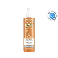 Vichy - Легкий водостойкий солнцезащитный спрей для детей SPF 50+ с повышенной защитой, 200 мл