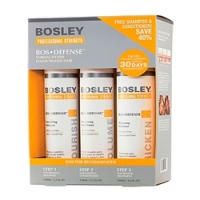 Bosley Воs Defense Starter Pack - Система для нормальных и тонких окрашенных волос, 150 мл+150 мл+ 100 мл