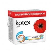 Фото Kotex Ultra Normal - Прокладки гигиенические ультратонкие, 10 шт