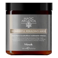 Nook Magic Arganoil Wonderful Rebuilding Mask - Реконструирующая интенсивно - питательная маска, 250 мл лошадиная сила маска для волос питательная тающая 250 мл