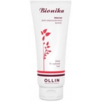 Ollin BioNika - Маска для окрашенных волос, яркость цвета, 200 мл. medi peel лифтинг маска пленка с гидролизованным коллагеном 70 0