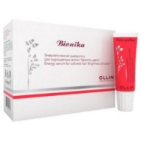 Ollin BioNika - Энергетическая сыворотка для окрашенных волос, яркость цвета, 10*15 мл. от Professionhair