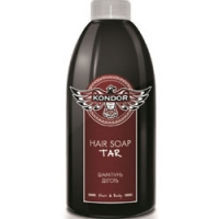 Kondor Hair and Body Hair Soap Tar - Шампунь для мужчин себорегулирующий шампунь с экстрактом хмеля, 300 мл
