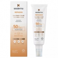 Фото Cолнцезащитное средство для лица с нежностью шелка и с тонирующим эффектом REPASKIN SILK TOUCH COLOR SPF 50, 50 мл