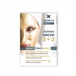 Фото Sesderma Beauty Treats Gold - Промонабор: Lifting gold mask, 1 шт + Shining gold mask, 1 шт + 24K Gold patch, 1 шт