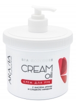 Фото Aravia Professional Cream Oil - Крем для рук с маслом арганы и сладкого миндаля, 550 мл.