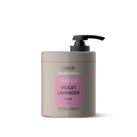Lakme - Маска  для обновления цвета фиолетовых оттенков волос Refresh violet lavender mask, 1000 мл for apple watch series 7 41mm silicone outdoor sports watch band hard pc case with built in tempered glass screen protector size s m england lavender