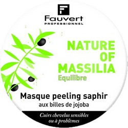 Фото Fauvert Professionnel Nature Of Massilia Masque Peeling Saphir - Маска Сапфир-пилинг с микро-гранулами жожоба, 450 мл
