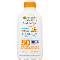 Garnier Ambre Solaire - Увлажняющее солнцезащитное молочко детское Эксперт защита SPF 50+, 200 мл - фото 1