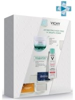 Vichy - Набор: Слоу Аж Укрепляющий крем для сухой кожи SPF 30, 50 мл + Мицеллярная вода с минералами для чувствительной кожи, 200 мл - фото 1