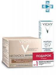 Фото Vichy - Набор (Neovadiol Компенсирующий комплекс для нормальной и комбинированной кожи, 50 мл + Ежедневный гель-сыворотка Mineral 89, 10 мл), 1 шт