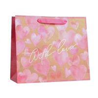 

Пакет крафтовый горизонтальный With Love ML 27 x 23 x 11,5 см